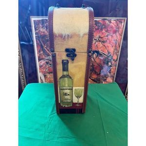 Wooden french wine Design Wine Bottle Gift Box Travel Storage Box